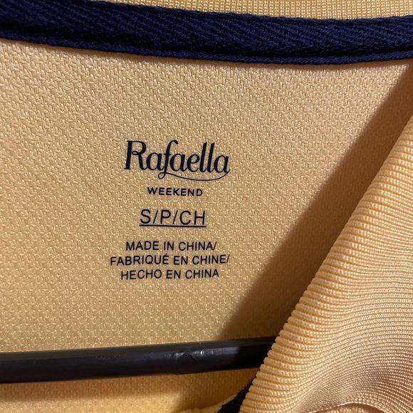 Yellow Rafaella Weekend Golf Collared Shirt - Picture 2 of 5